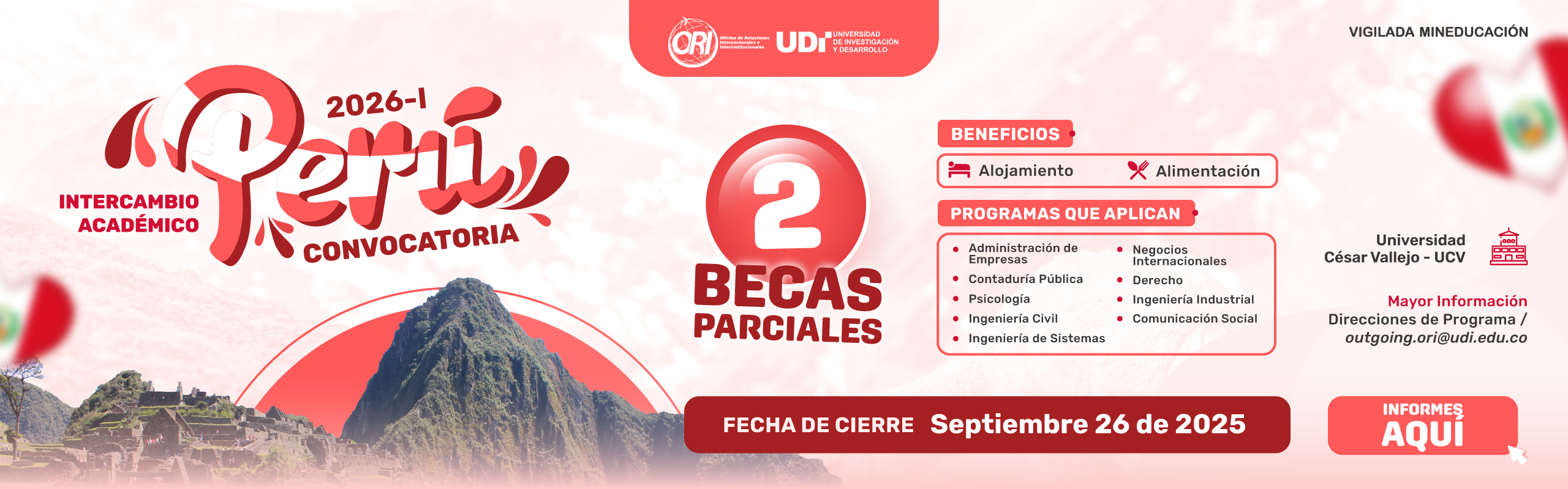 BECA PARCIAL PERU 2026-I